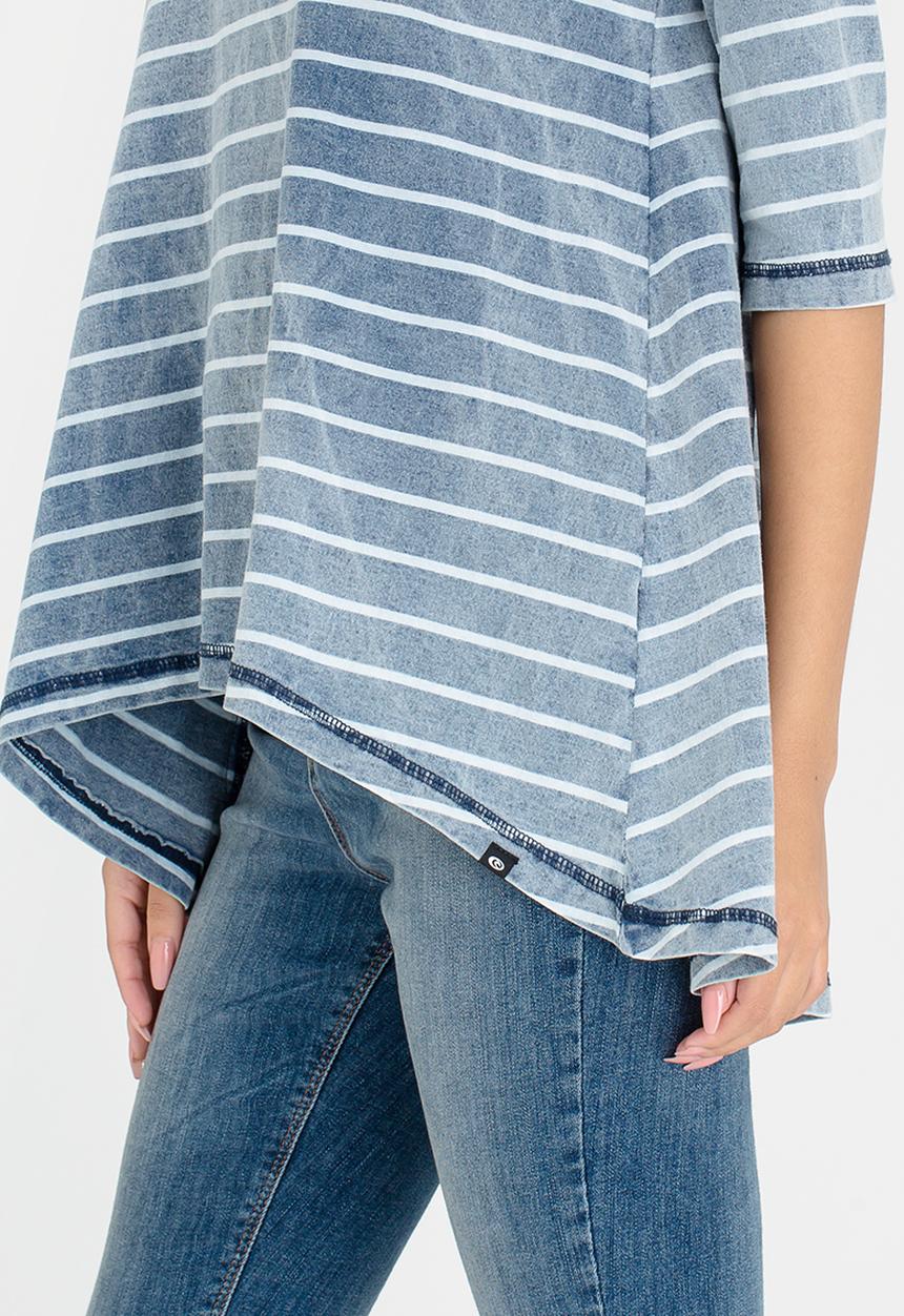 Rip Curl - Indigo Stripe 3/4 Sleeve Tee Blue