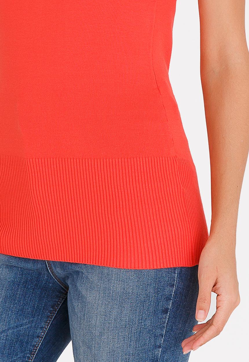 Passionknit - Scoop Neck Vest Orange