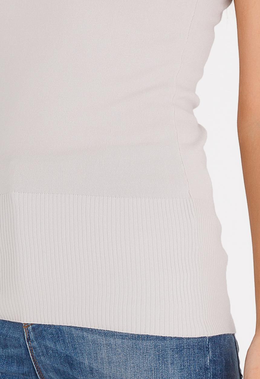 Passionknit - Scoop Neck Vest Stone