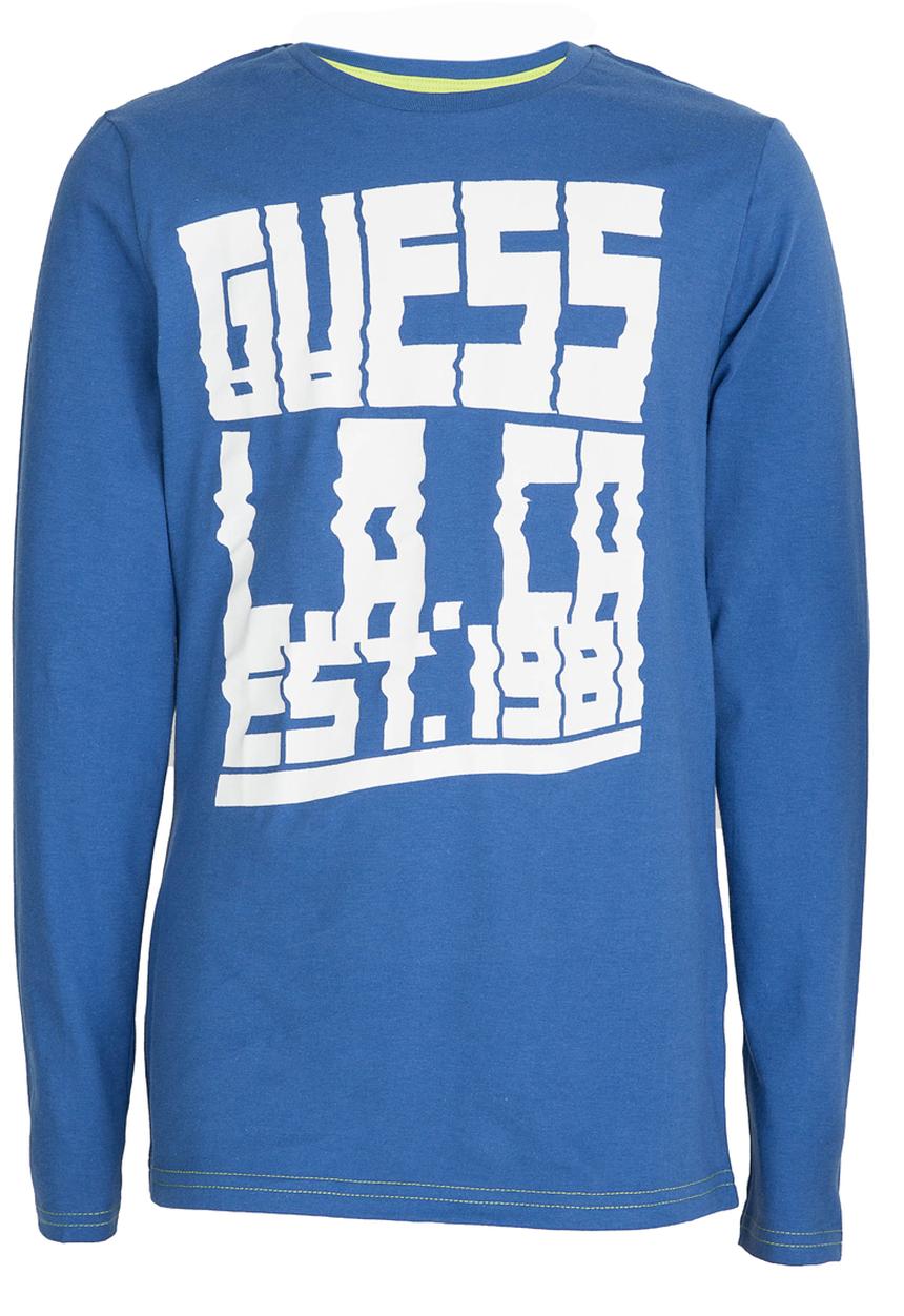 GUESS - L/S Guess Glitch Tee Blue