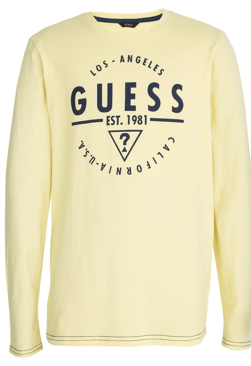 GUESS - L/S Guess Underline Tee Yellow