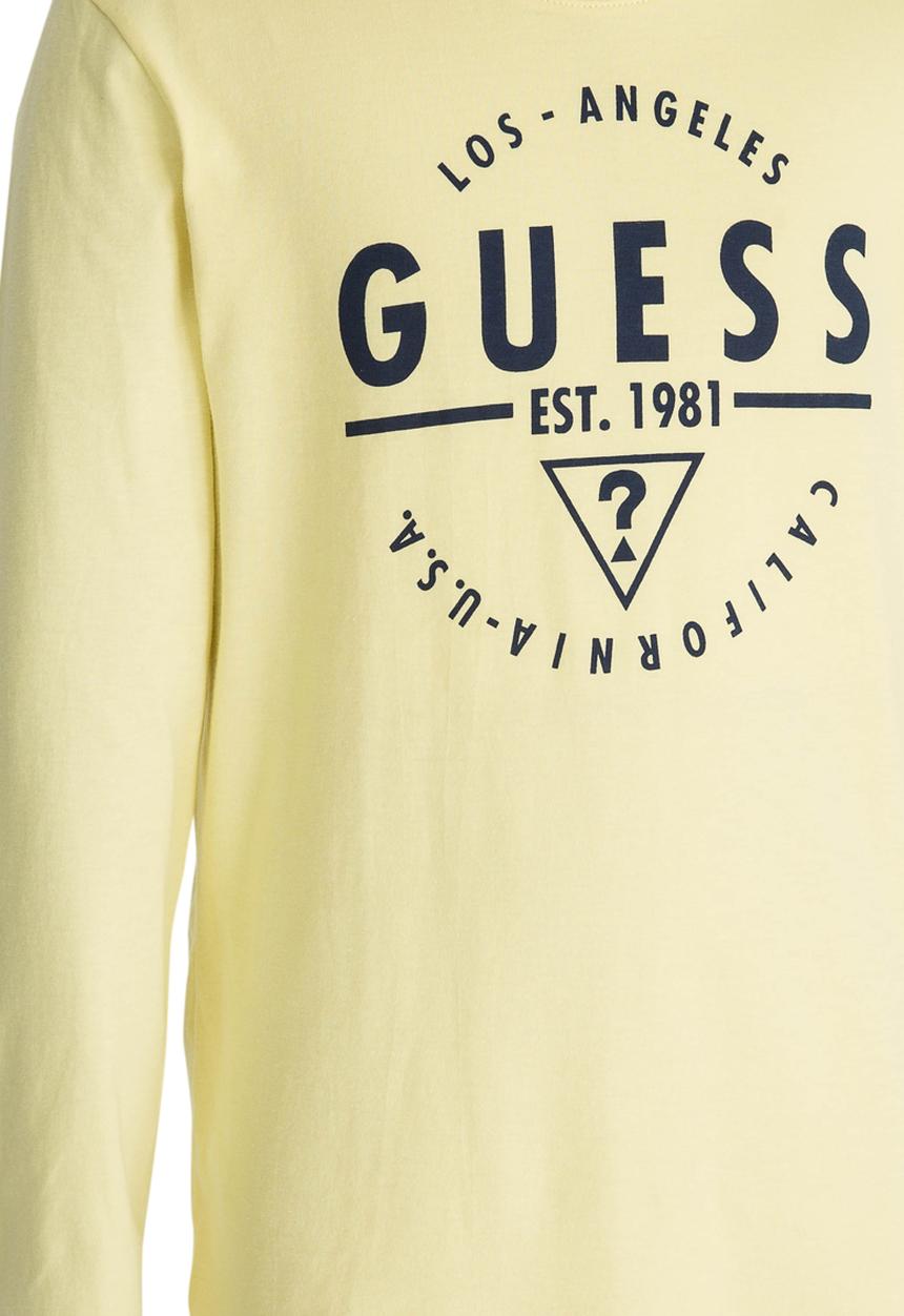 GUESS - L/S Guess Underline Tee Yellow