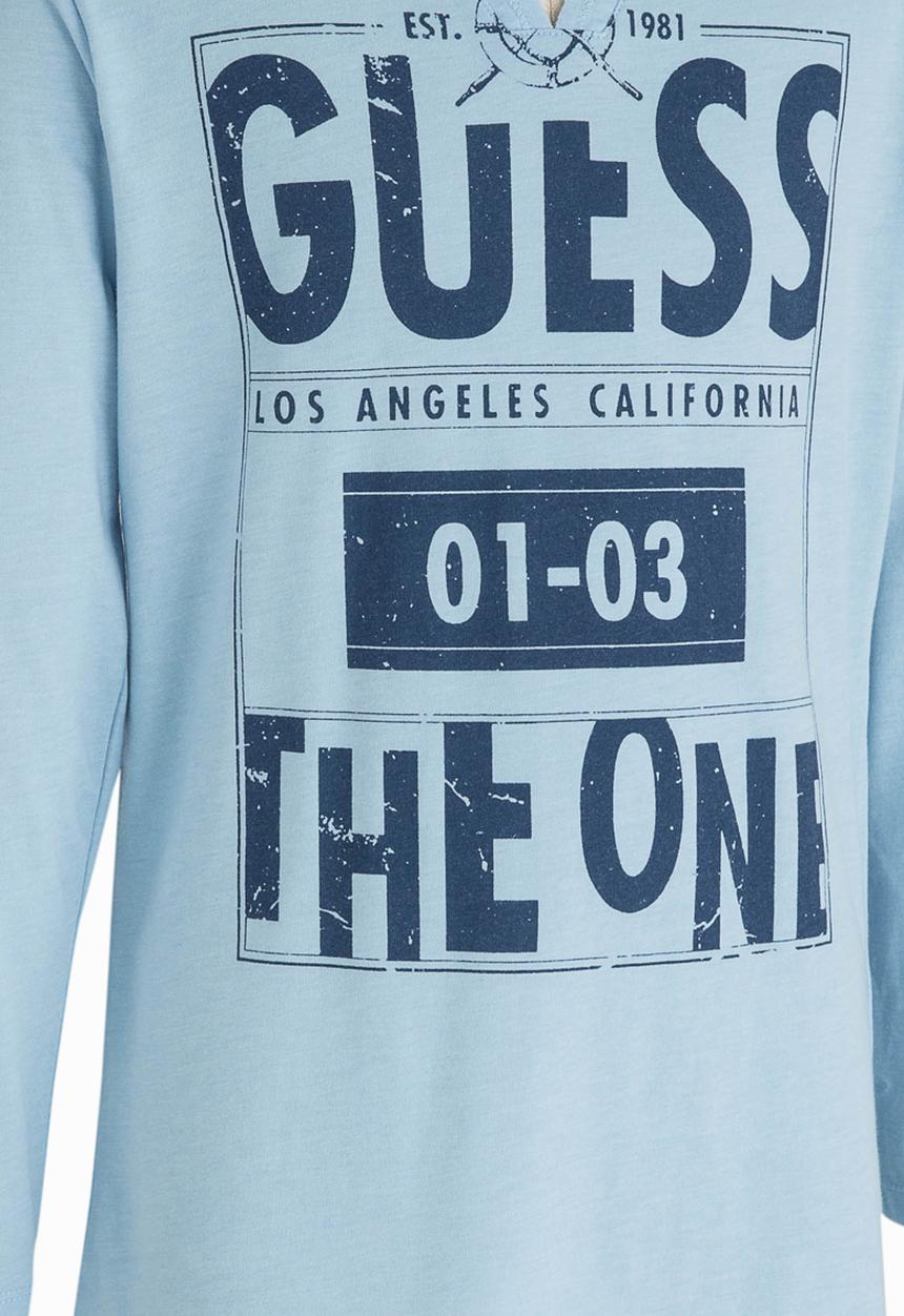GUESS - L/S The One Tee Pale Blue