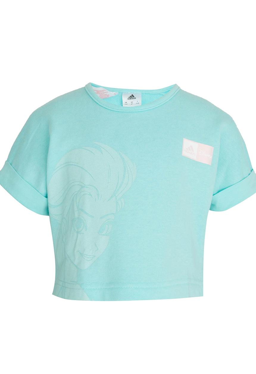 adidas Performance - Disney Frozen Cropped Tee Pale Blue