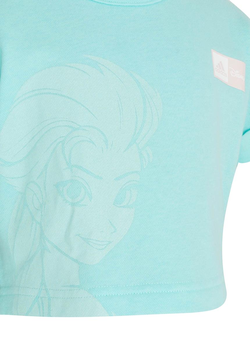 adidas Performance - Disney Frozen Cropped Tee Pale Blue