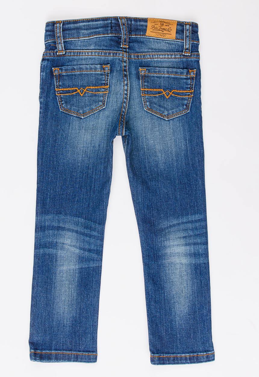 POLO - Chloe Embroidered Skinny Jean Mid Blue