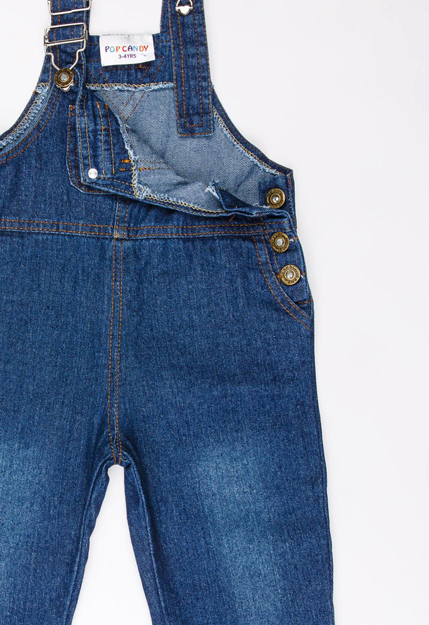 Pop Candy - Girls Dungaree Navy