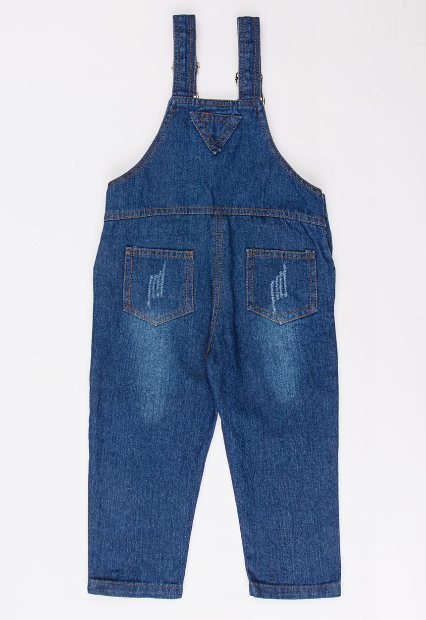 Pop Candy - Girls Dungaree Navy