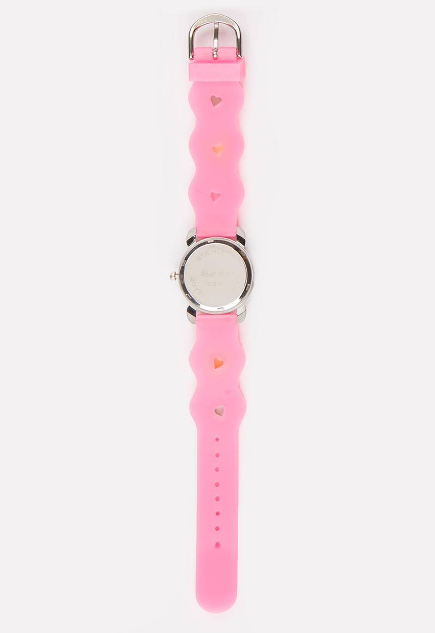 Cool Kids - Girls 3D Hearts  Watch Mid Pink
