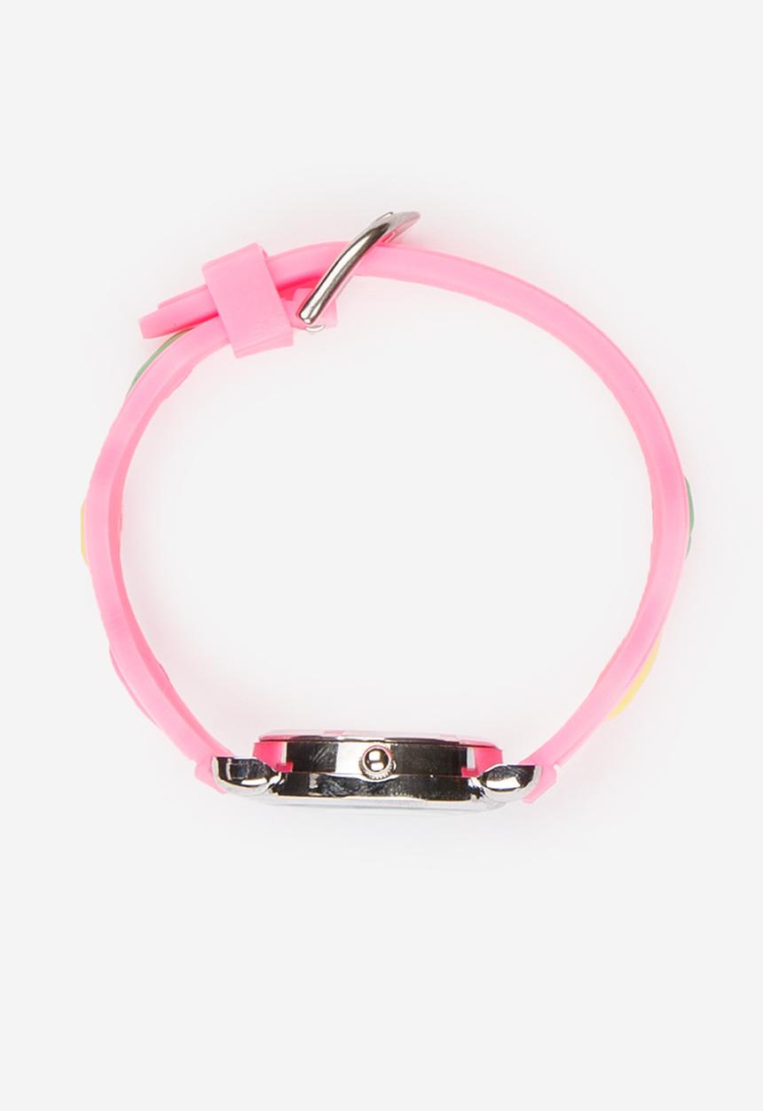Cool Kids - Girls 3D Hearts  Watch Mid Pink