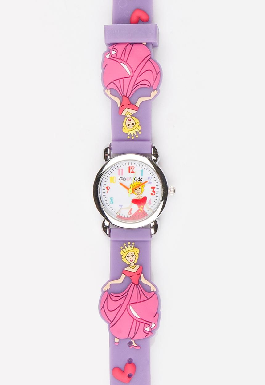 Cool Kids - Girls 3D Queen  Watch Mid Purple