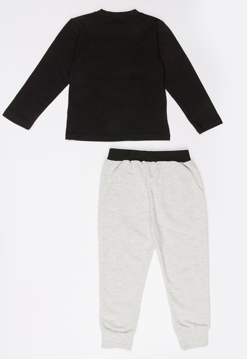 Pop Candy - Printed Sweater & Pants Set Black