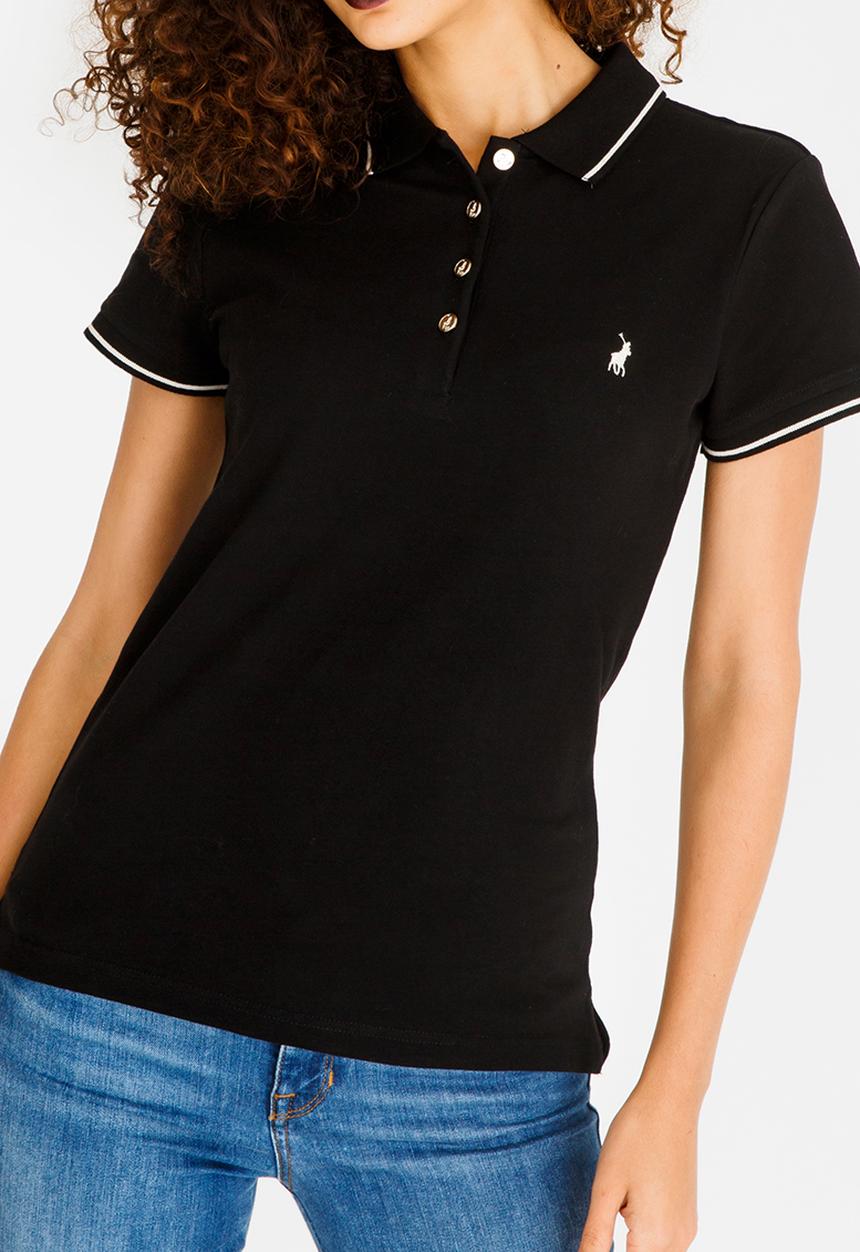 POLO - Charlie Stretch Golfer Black