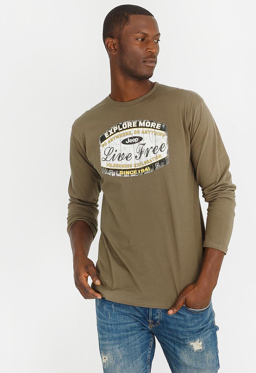 JEEP - Jeep Expedition Printed Tee Khaki Green