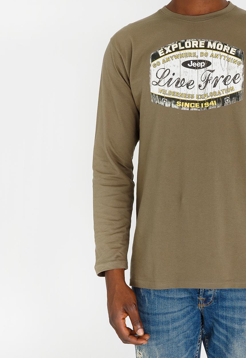JEEP - Jeep Expedition Printed Tee Khaki Green