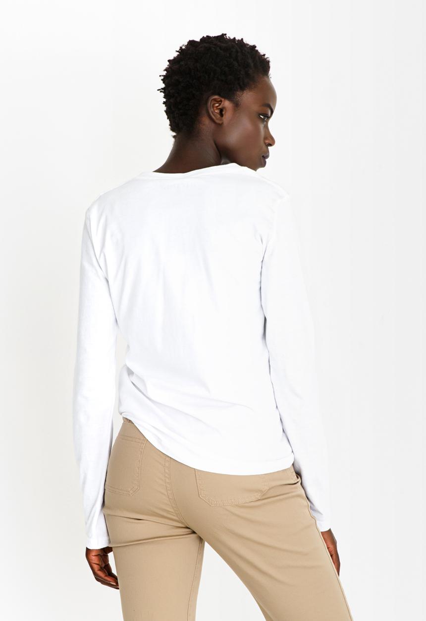 JEEP - V-neck Foil Tee White