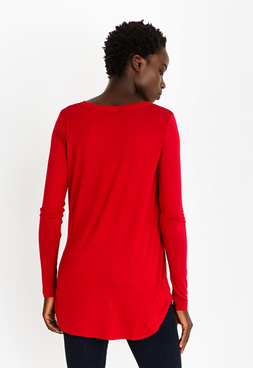 JEEP - Flower Detail Tee Red