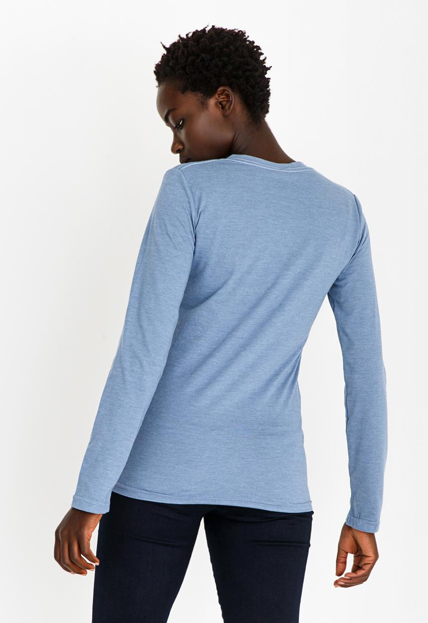 JEEP - V-neck Foil Tee Pale Blue
