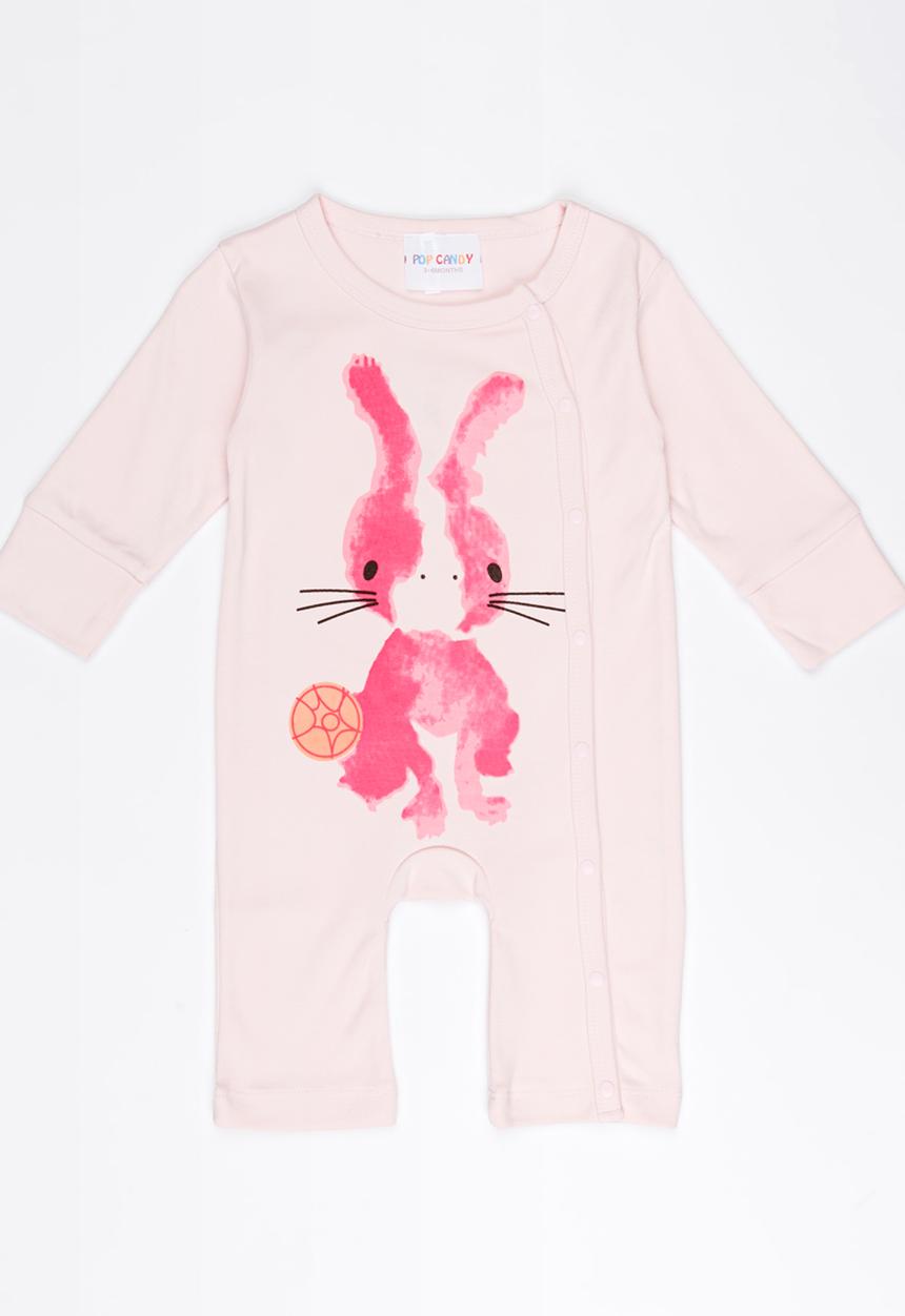 Pop Candy - Printed Bodysuit Pale Pink