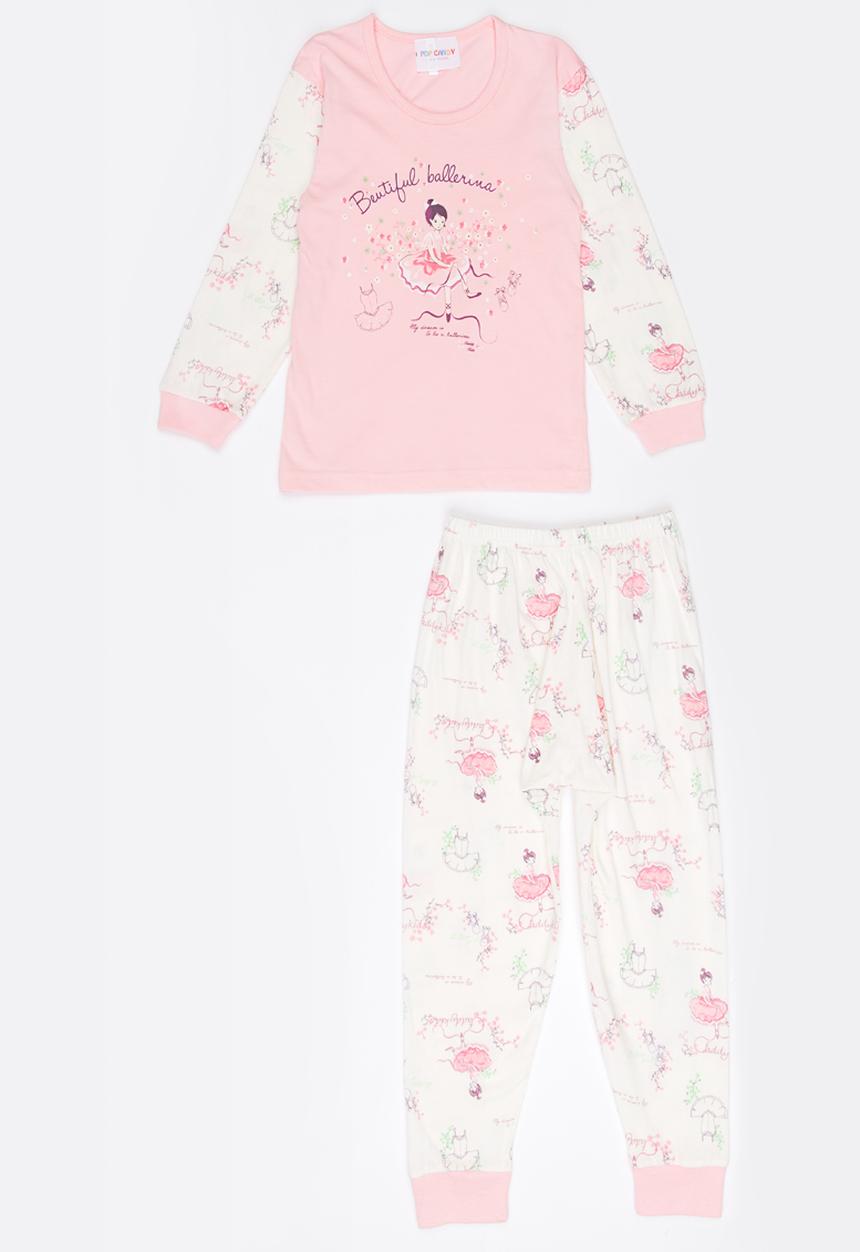 Pop Candy - Printed Pj Set Pale Pink