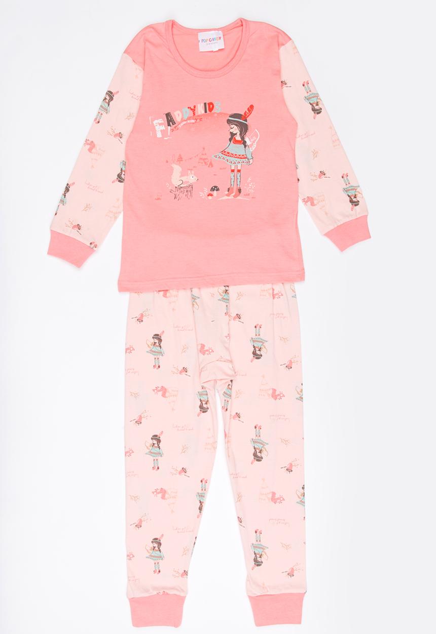 Pop Candy - Printed Pj Set Pale Pink