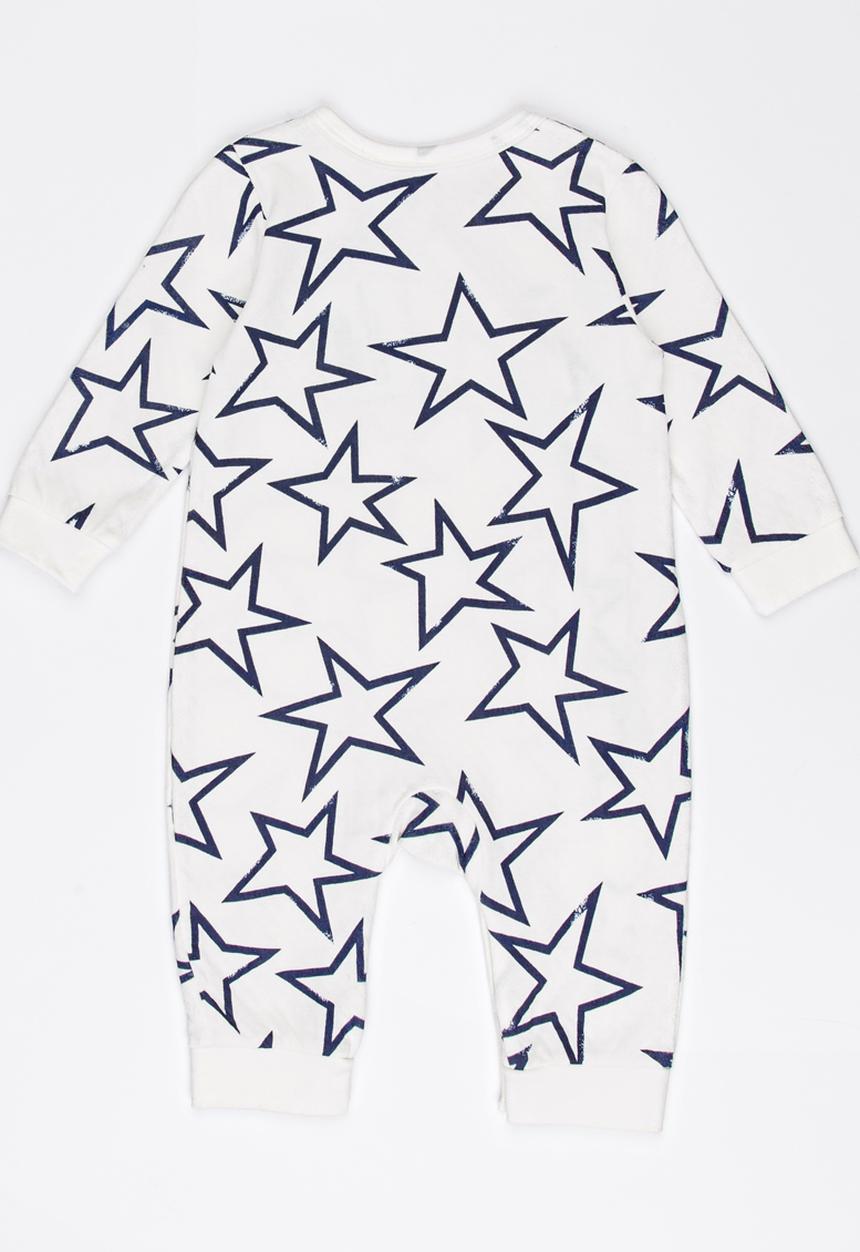 Pop Candy - Printed Sleepsuit White