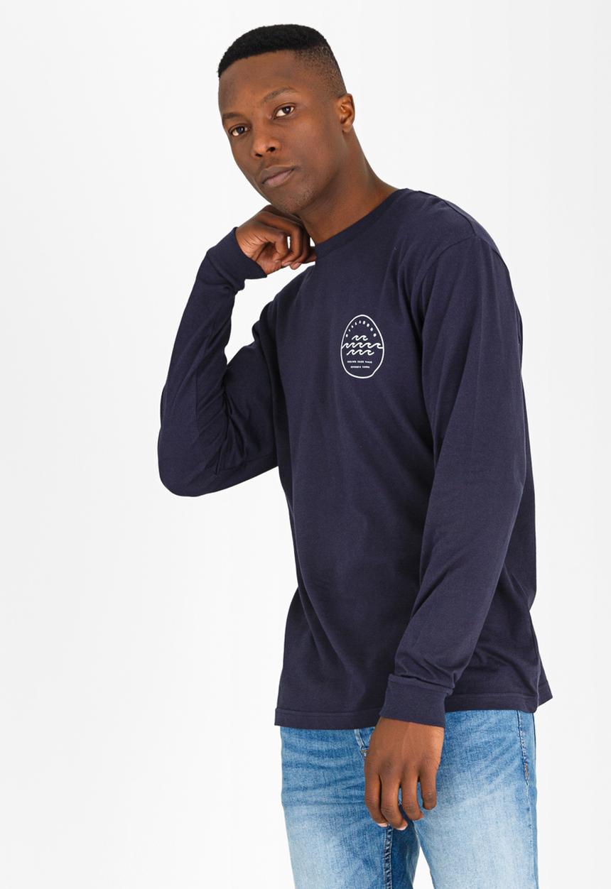 Billabong  - Triple Wave Printed Tee Navy