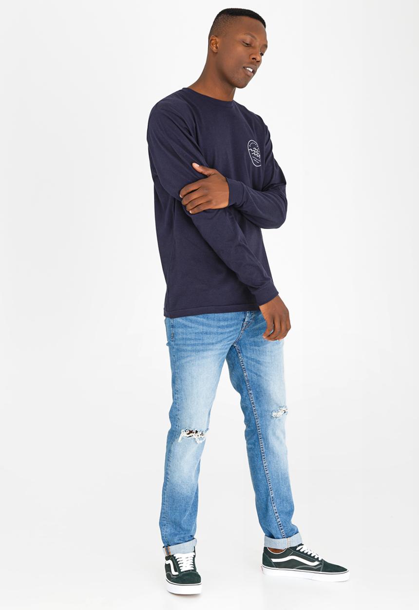 Billabong  - Triple Wave Printed Tee Navy