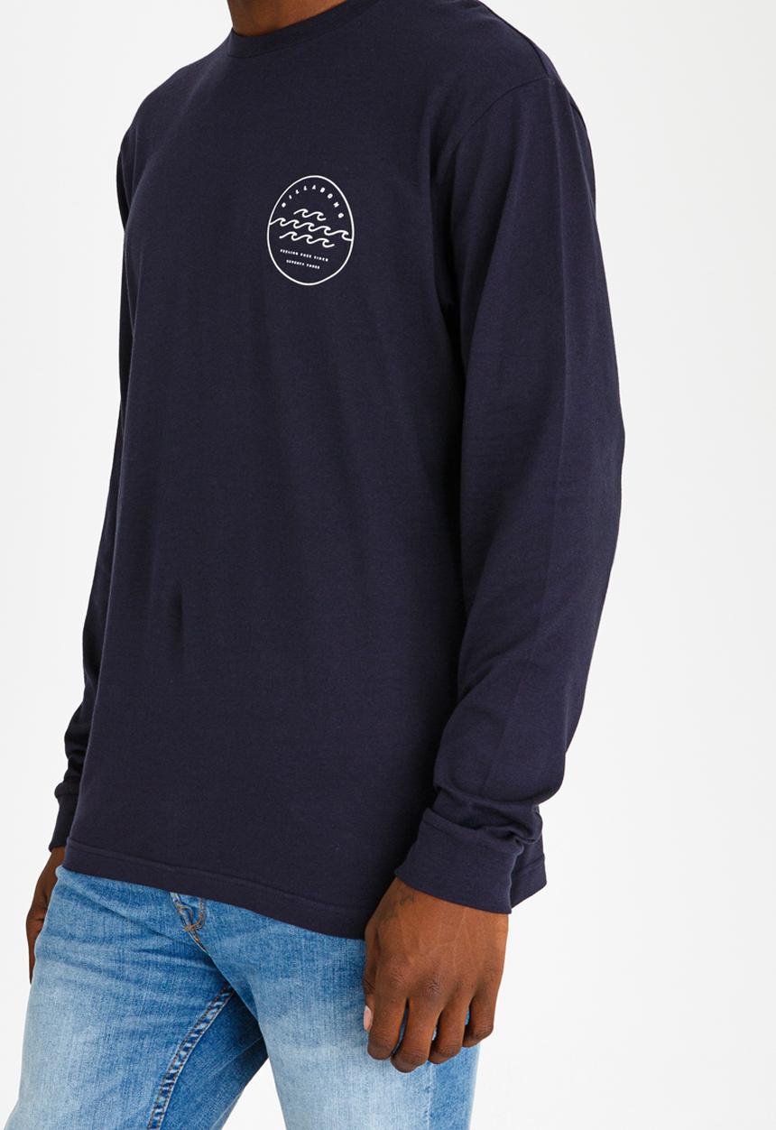 Billabong  - Triple Wave Printed Tee Navy