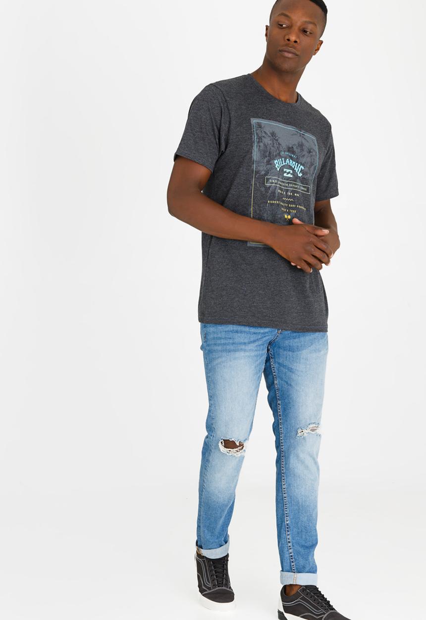 Billabong  - Shorelines Printed Tee Charcoal