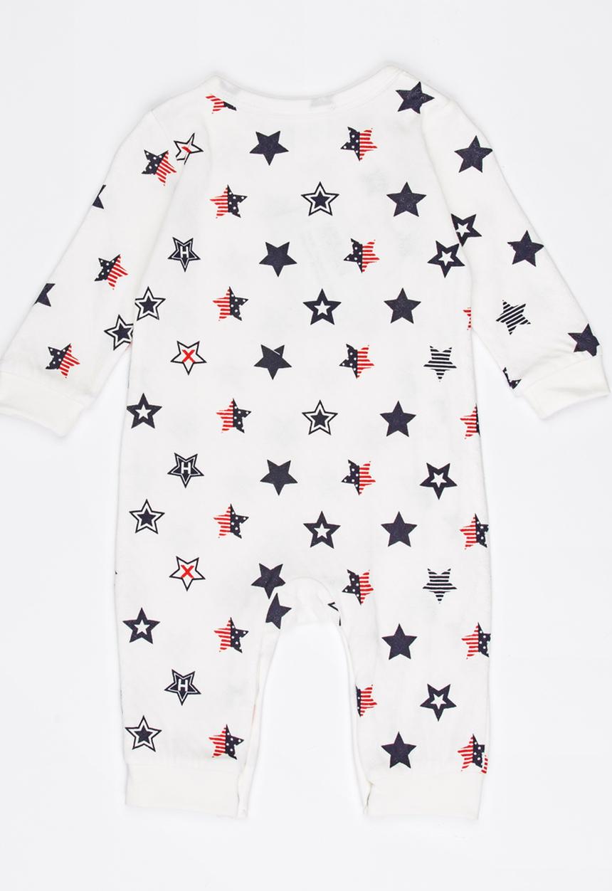 Pop Candy - Printed Sleepsuit White