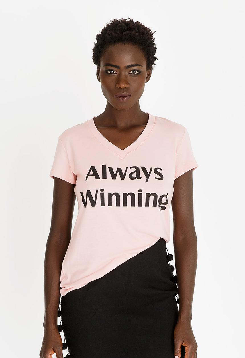 Gert-Johan Coetzee - Always Winning T-shirt Pale Pink