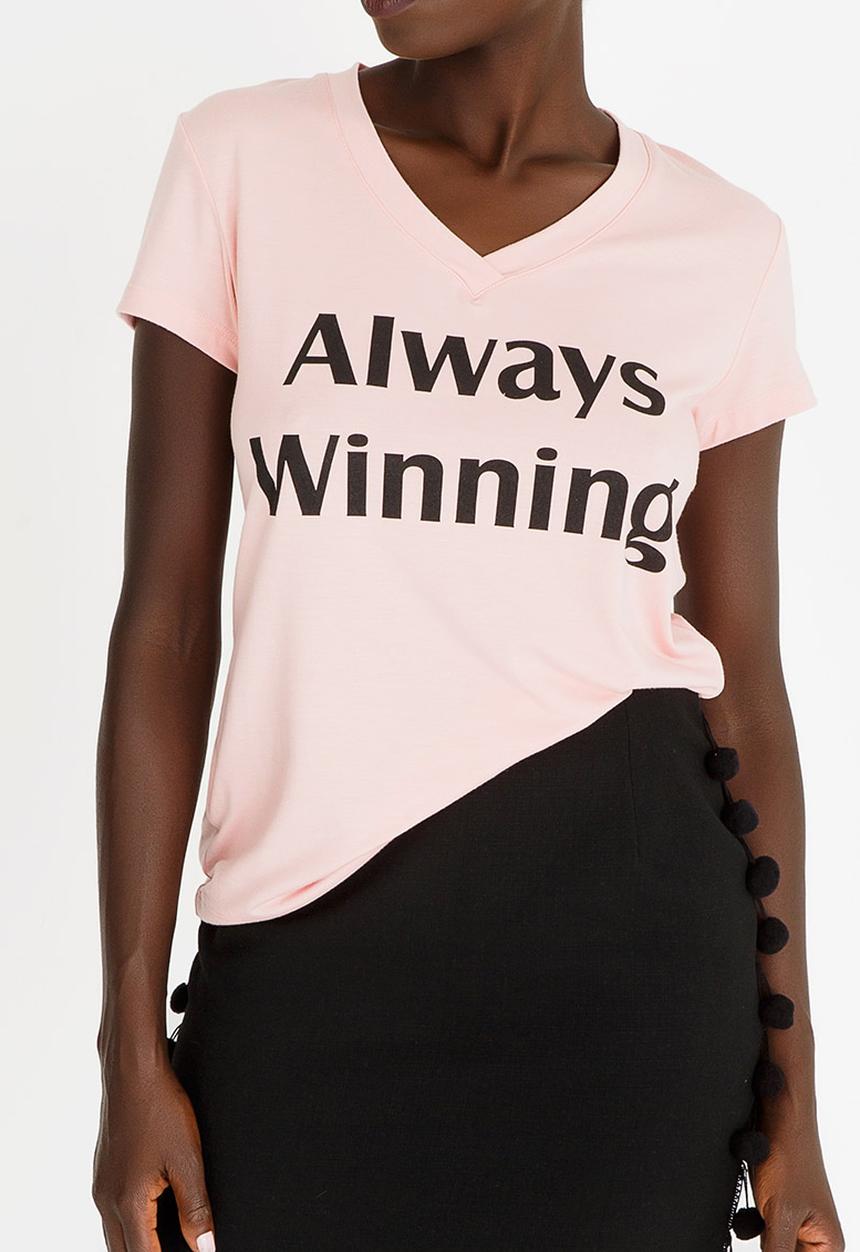 Gert-Johan Coetzee - Always Winning T-shirt Pale Pink