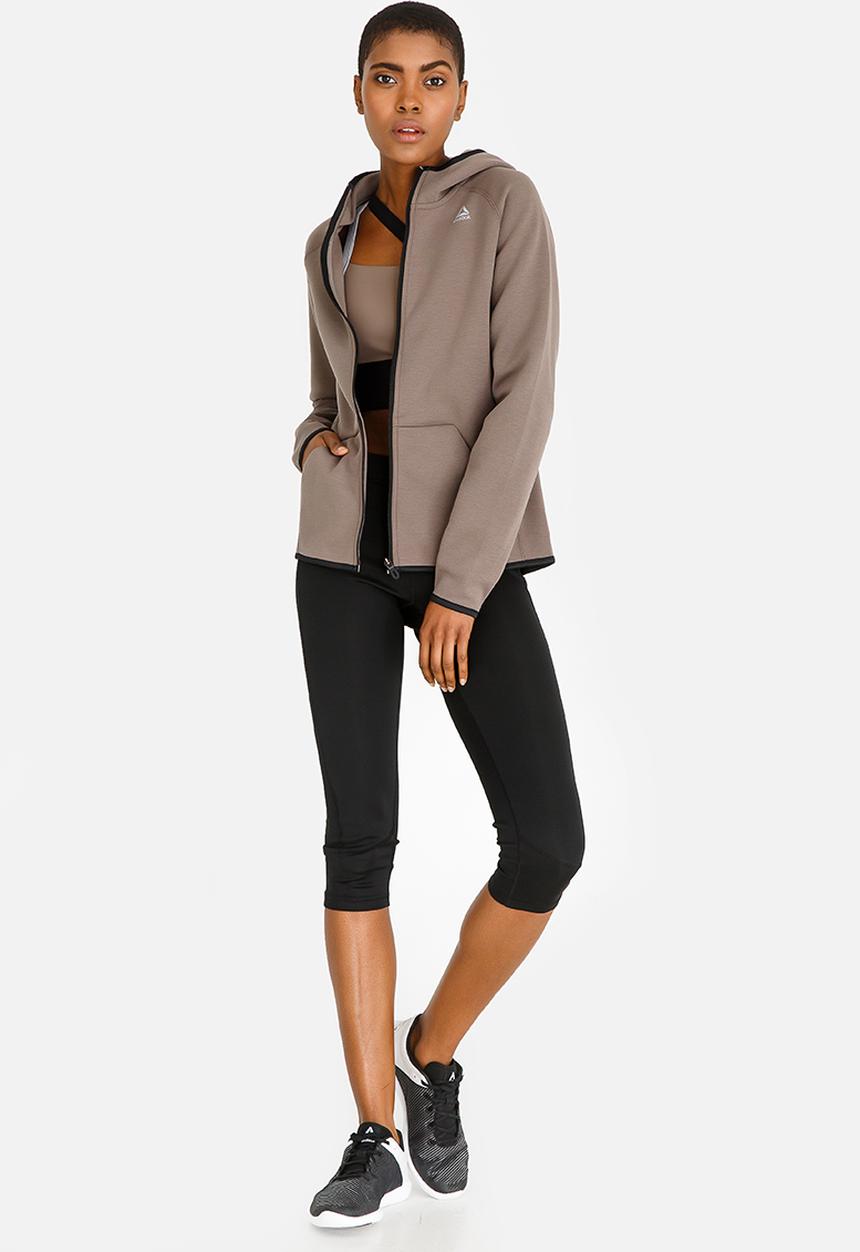 Reebok - Cotton Full Zip Hoodie Taupe