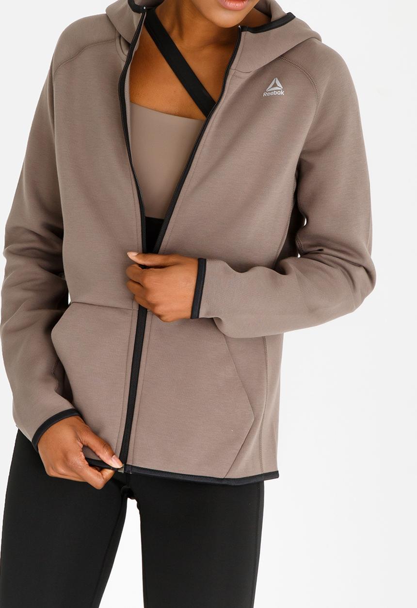 Reebok - Cotton Full Zip Hoodie Taupe