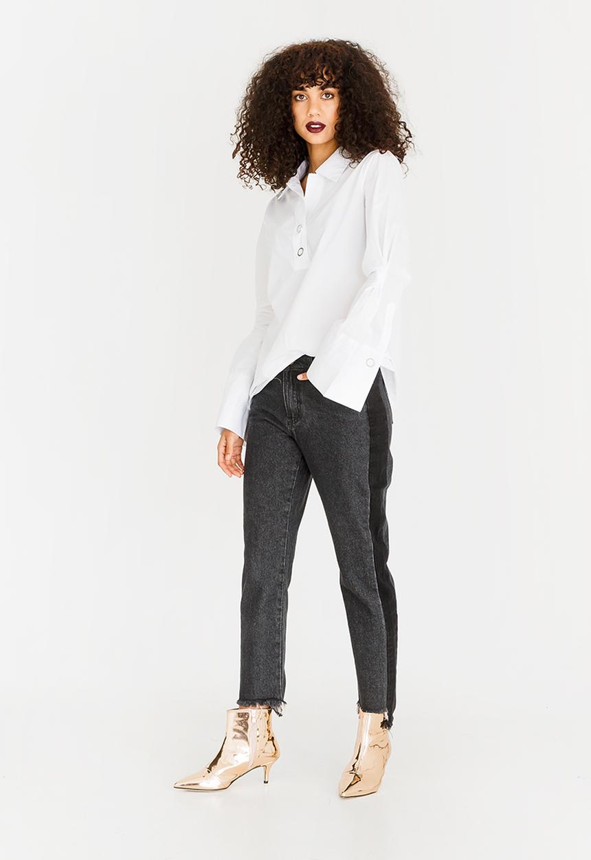 G Couture - Shirt with Press Stud Detail White