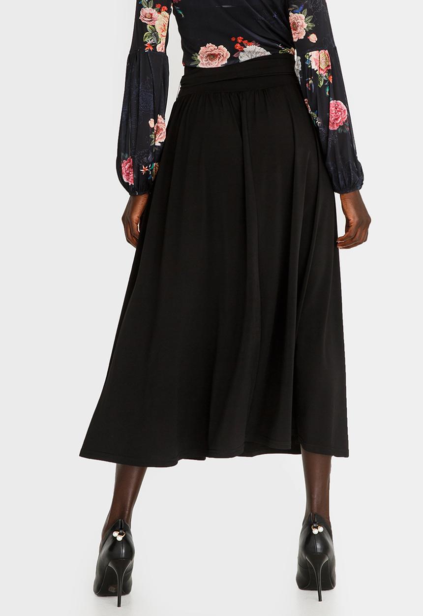 Marique Yssel - Highwaisted Midi Skirt Black