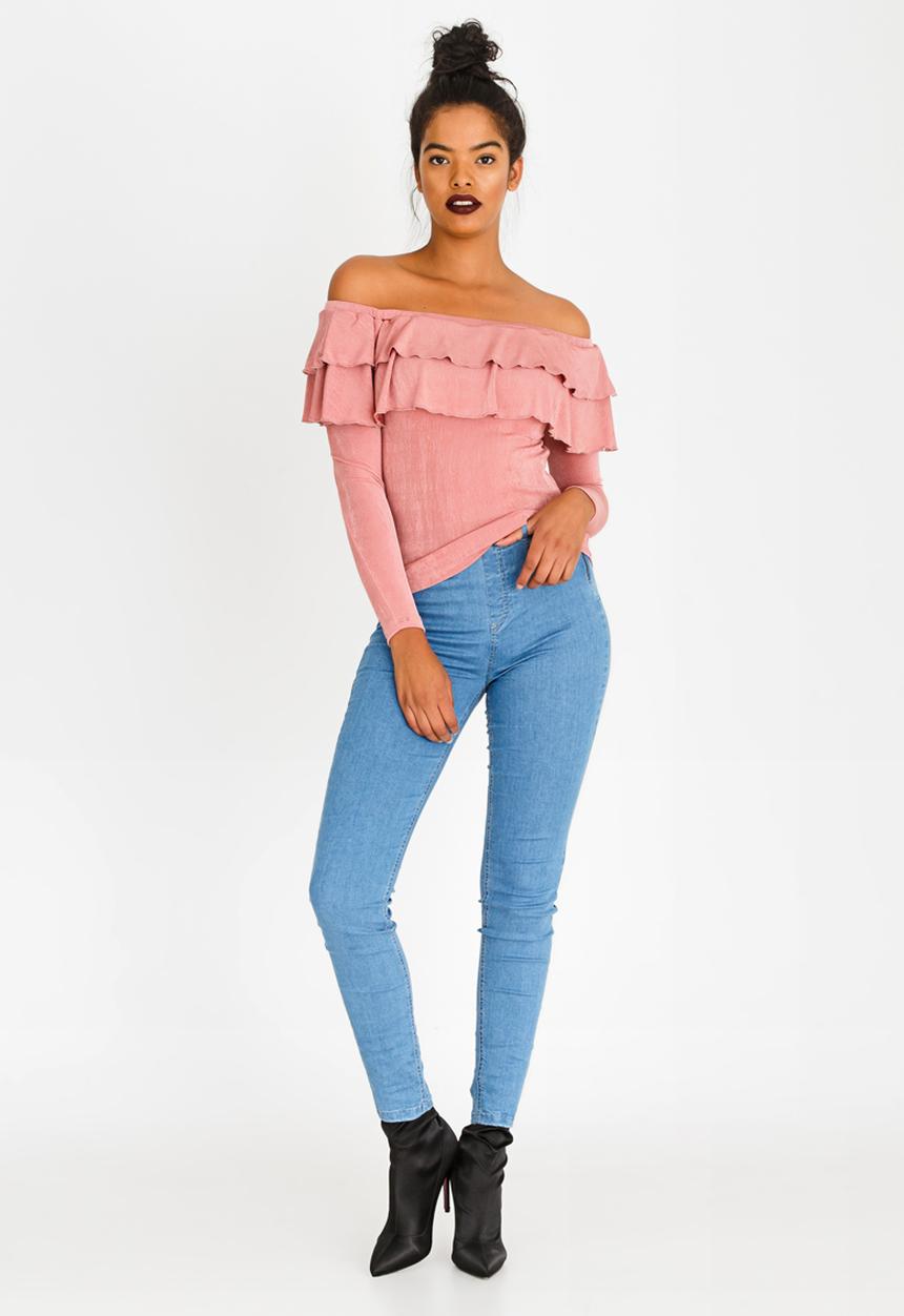 SISSY BOY - Ruffle Detail Top Pale Pink