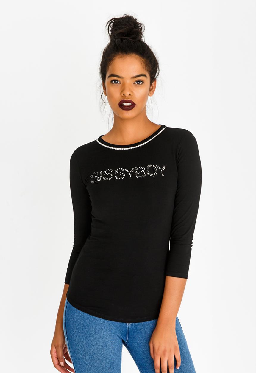 SISSY BOY - Basic Logo Tee Black