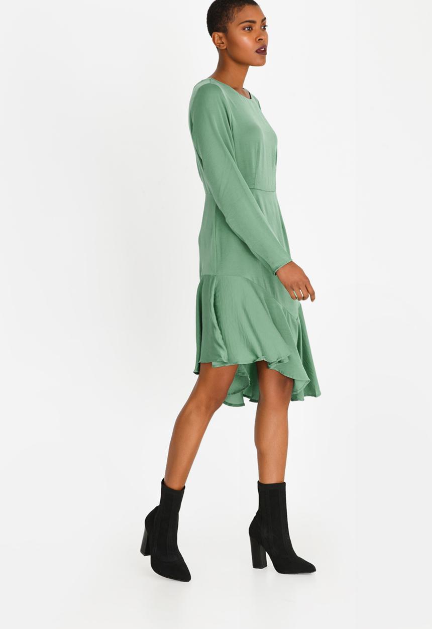 Vero Moda - Elsa Asymmetric Dress Green