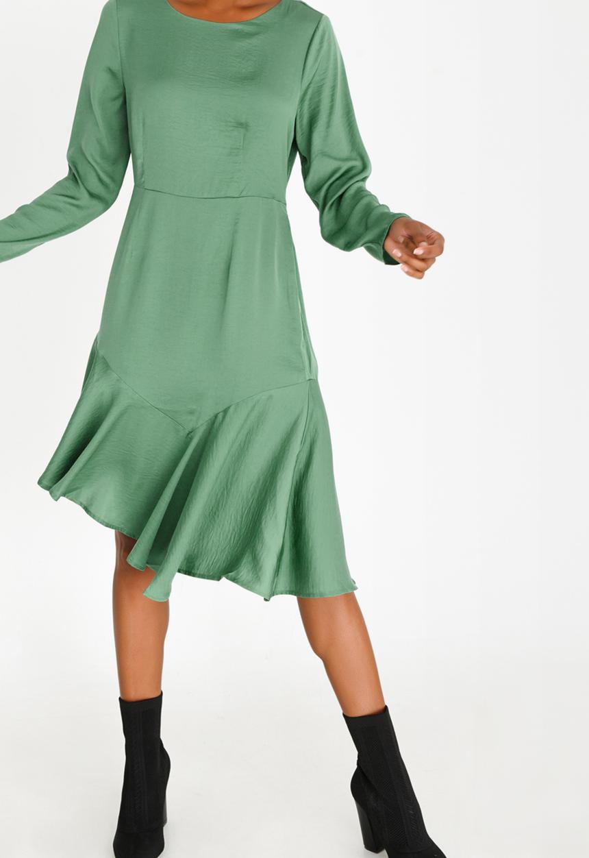 Vero Moda - Elsa Asymmetric Dress Green