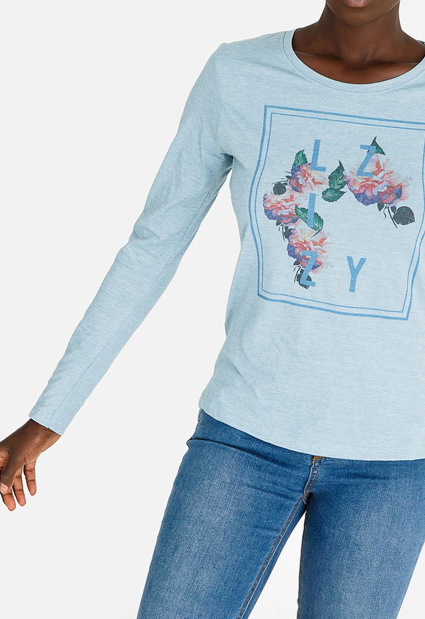 Lizzy - Kody Print Tee Pale Blue