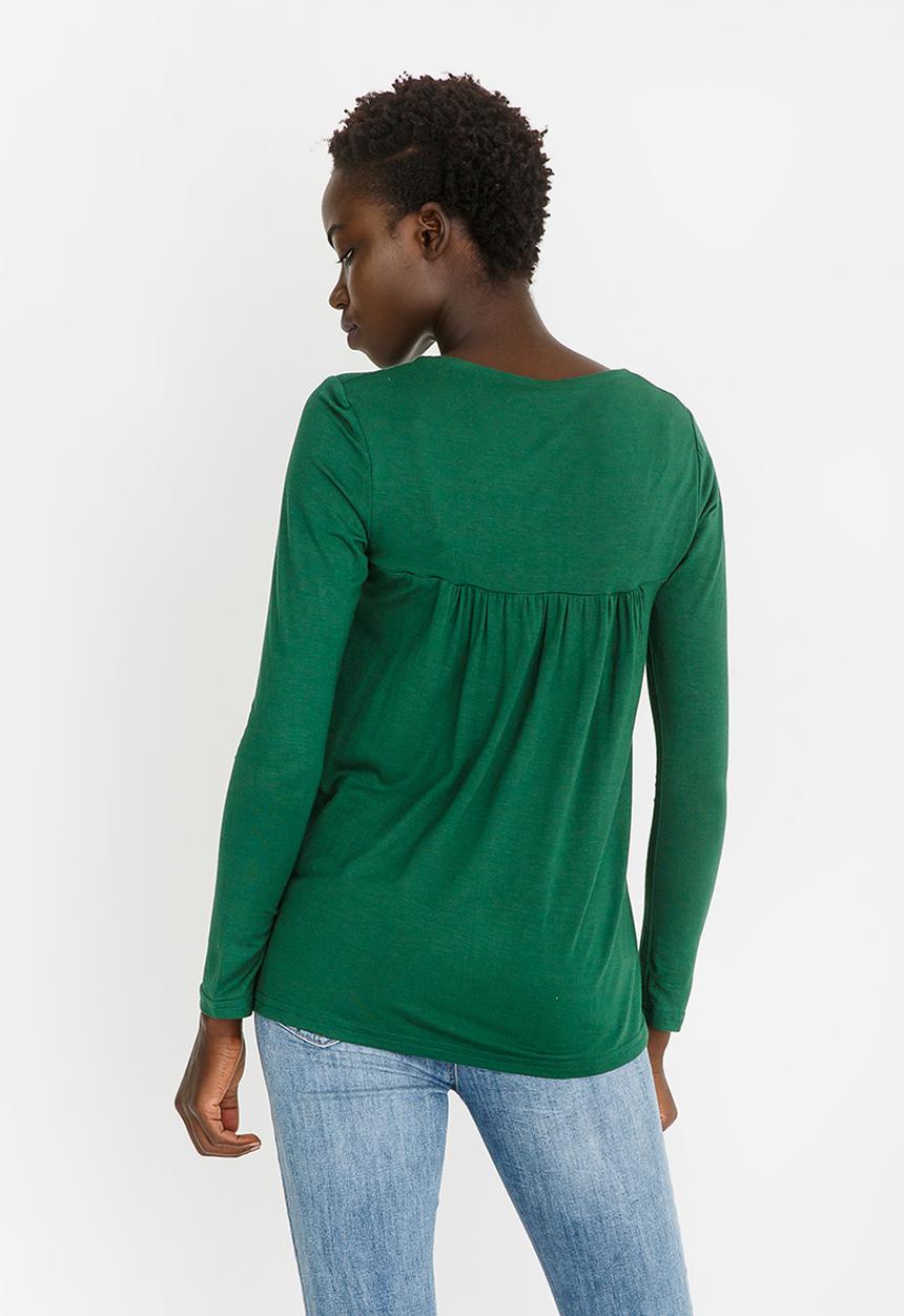 edit - Baby Doll Top Green