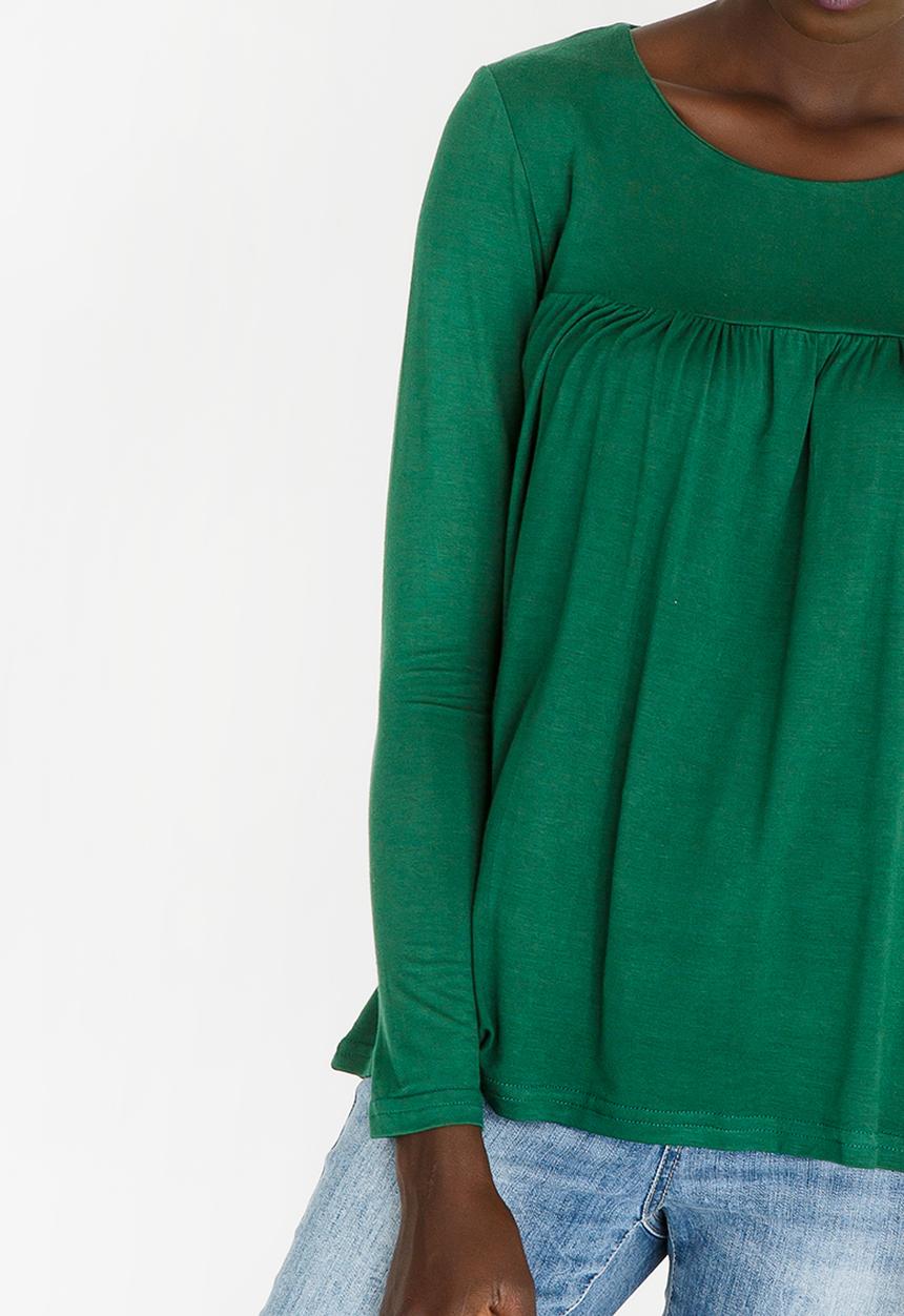 edit - Baby Doll Top Green
