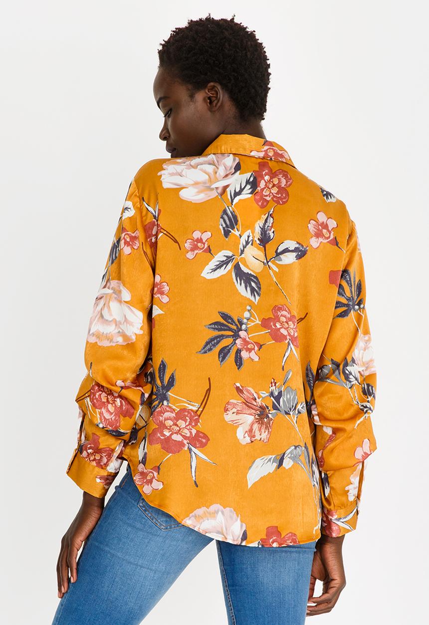 edit - Sleeve Detail Blouse Yellow