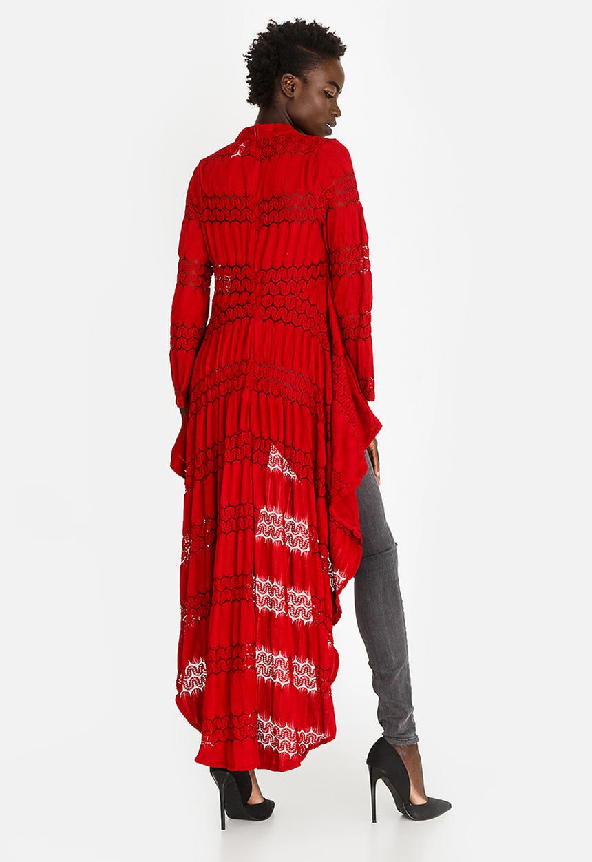 Revenge - Drape Detail Top Red