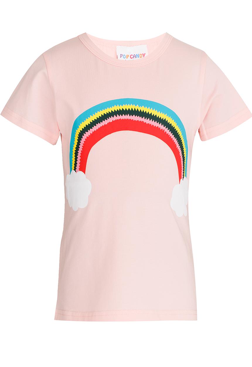 Pop Candy - Girls Printed Tee Pale Pink