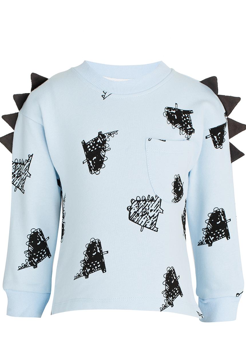 Pop Candy - Monster Sweater Pale Blue
