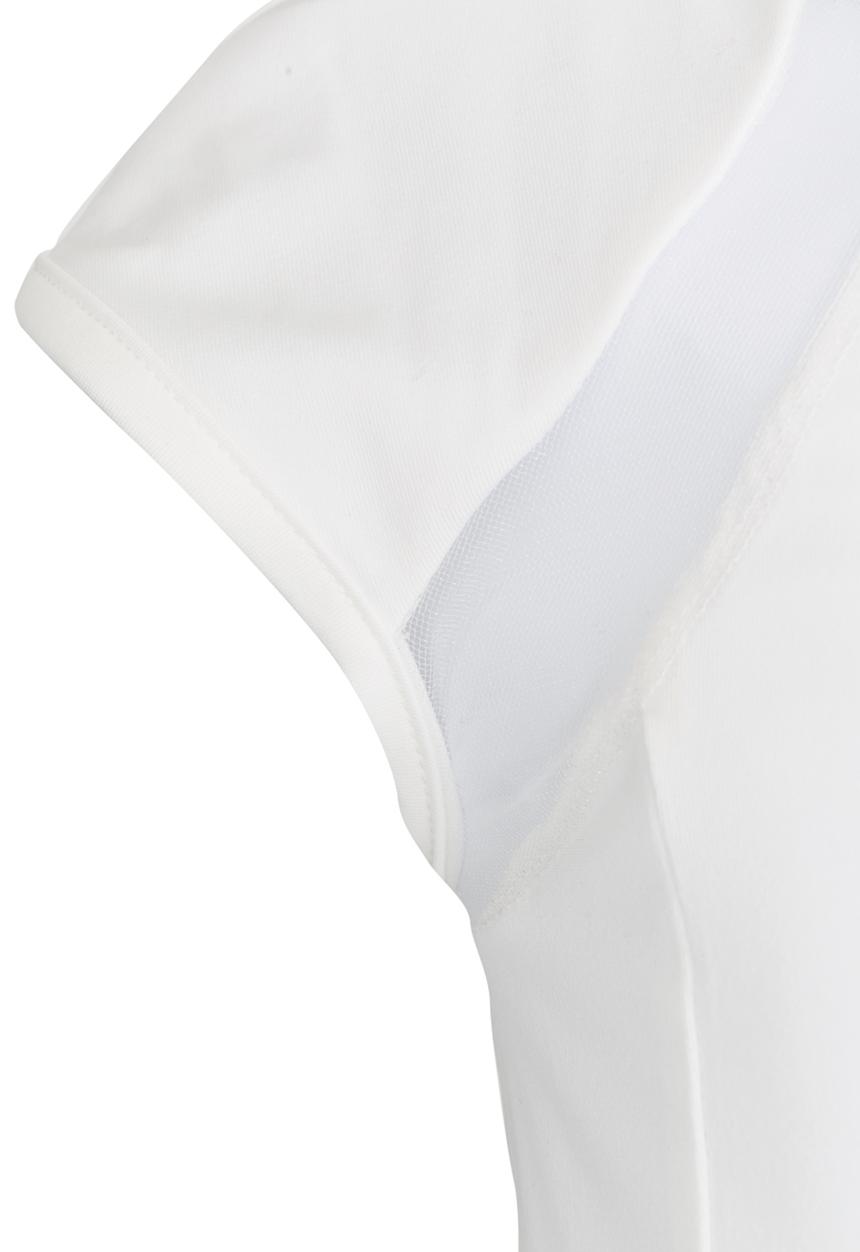 Pop Candy - Dress With Mesh Inset Detail White