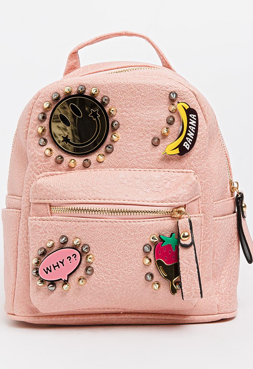 Pop Candy - Printed Backpack Mid Pink